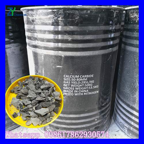 calcium carbide cost 50kg drum 50-80mm 25-50mm for sale price per ton