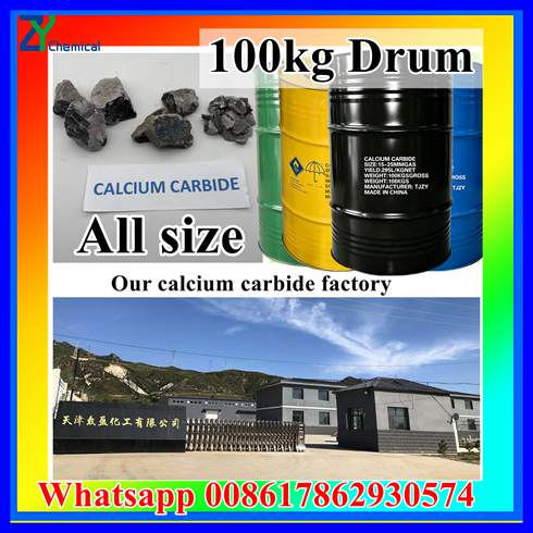 Calcium carbide price Industrial Grade CaC2 100kg Drums Supply China